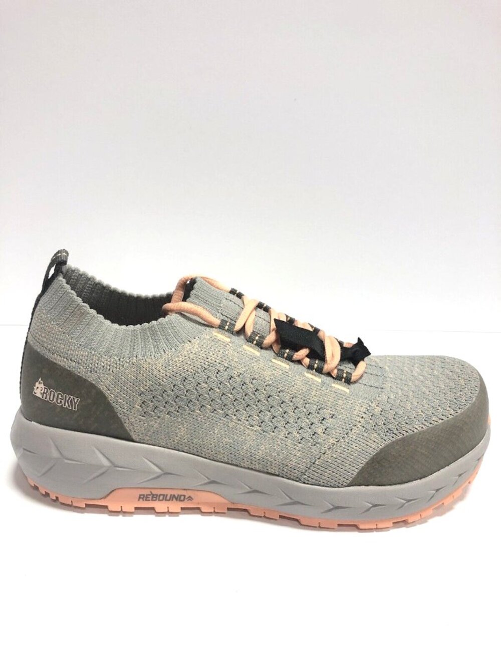 Rocky Women’s WorkKnit, Gray Composite Toe Sneakers, Size 9M